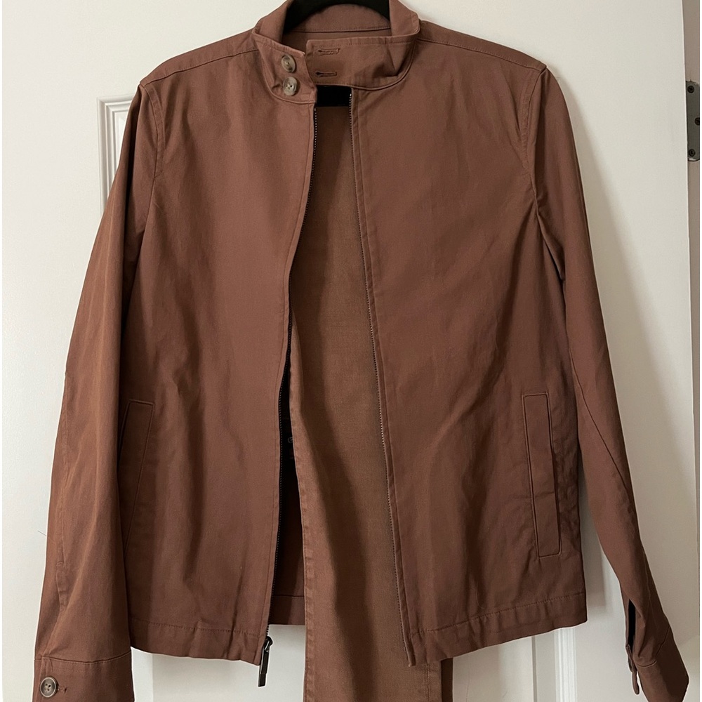 Chino zip jacket and jeans